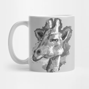 Giraffe Lover Black and White Mug